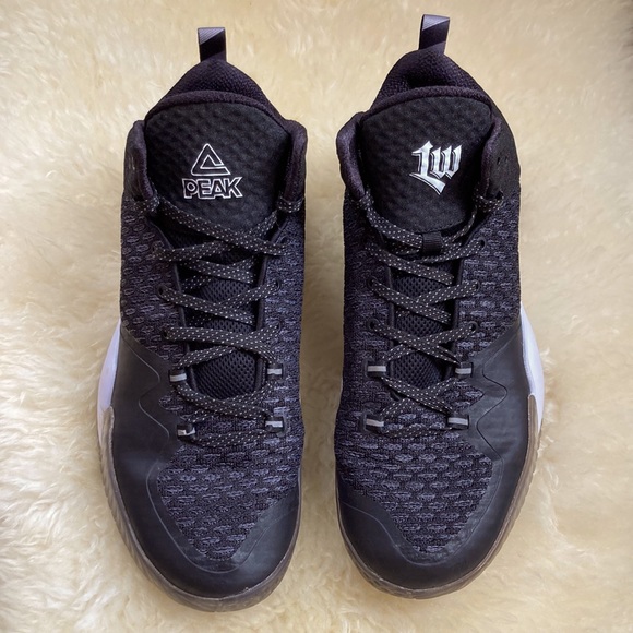 Peak Performance Shoes Peak High Top Mens Basketball Shoes Black